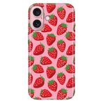 Senada iPhone 17 Camera Productor ile Uyumlu Kılıf Renkli Silikon Baskılı TPU Tatlı Çilek