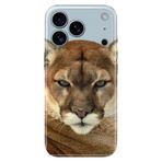 Senada iPhone 17 Pro Max 6.91 inch ile Uyumlu Kılıf Dekoratif Silikon Baskılı Kapak Asil Aslan Kaplan