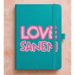 Senada Kişiye Özel Isim Yazılı Tarihsiz 224 Sayfa Not Defteri Baskılı Desenli 13X21 cm Turkuaz 28STOK-NO - 1 Adet