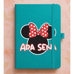 Senada Kişiye Özel Isim Yazılı Tarihsiz 224 Sayfa Not Defteri Baskılı Desenli 13X21 cm Turkuaz - Görsel - 3 - 1 Adet