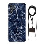 Senada Omix X700 ile Uyumlu Kılıf Dark Blue Silikon İpli Boyun Askı Aparatı