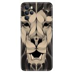 Senada Omix X700 İle Uyumlu Kılıf Silikon Moderna Desenli Altın Aslan Mandala