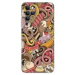 Senada Omix X700 İle Uyumlu Kılıf Silikon Moderna Desenli Grafitti Rock