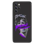 Senada Omix X700 İle Uyumlu Kılıf Silikon Moderna Desenli Mor Heykel