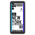 Senada Omix X700 İle Uyumlu Kılıf Silikon Moderna Desenli Newyork Uçak Bileti