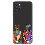 Senada Omix X700 İle Uyumlu Kılıf Silikon Moderna Desenli Zebra Kaplan Retro