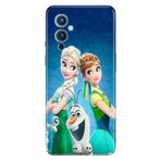 Senada Oneplus 9 ile Uyumlu Kılıf Resimli Desenli Silikon ElsaAnnaOlaf