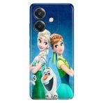 Senada Oppo A3 4G ile Uyumlu Kılıf Resimli Kamera Korumalı Silikon Desenli ElsaAnnaOlaf