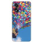 Senada Oppo A38 İle Uyumlu Kılıf Telefon İle Uyumlu Kılıfı Oppoa38 Baskılı Balonlu Ev