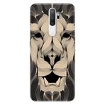 Senada Oppo A5 A9 2020 İle Uyumlu Kılıf Silikon Desenli Tam Koruma Resimli Kapak Altın Aslan Mandala