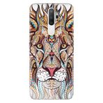 Senada Oppo A5 A9 2020 İle Uyumlu Kılıf Silikon Desenli Tam Koruma Resimli Kapak Aslan Mandala