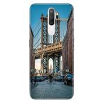 Senada Oppo A5 A9 2020 İle Uyumlu Kılıf Silikon Desenli Tam Koruma Resimli Kapak Brooklyn Köprüsü