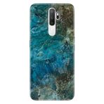 Senada Oppo A5 A9 2020 İle Uyumlu Kılıf Silikon Desenli Tam Koruma Resimli Kapak Mavi Mermer