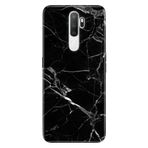 Senada Oppo A5 A9 2020 İle Uyumlu Kılıf Silikon Desenli Tam Koruma Resimli Kapak Mermer Siyah