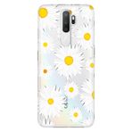 Senada Oppo A5 A9 2020 İle Uyumlu Kılıf Silikon Desenli Tam Koruma Resimli Kapak Papatya