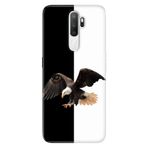 Senada Oppo A5 A9 2020 İle Uyumlu Kılıf Silikon Desenli Tam Koruma Resimli Kapak Siyah Beyaz Parçalı