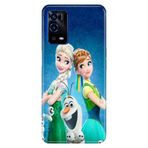Senada Oppo A55 4G ile Uyumlu Kılıf Resimli Desenli Silikon ElsaAnnaOlaf