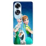 Senada Oppo A60 ile Uyumlu Kılıf Baskılı Resimli Desenli Silikon ElsaAnnaOlaf