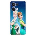 Senada Oppo Reno 13 Pro ile Uyumlu Kılıf Tema Trendy Silikon Baskılı ElsaAnnaOlaf