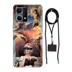 Senada Oppo Reno 7 4G ile Uyumlu Kılıf Dont Care Silikon İpli Boyun Askı Aparatı