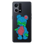 Senada Oppo Reno 7 4G ile Uyumlu Kılıf Resimli Desenli Silikon Kayıp Ayıcık