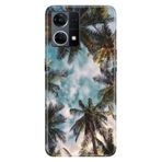 Senada Oppo Reno 7 4G ile Uyumlu Kılıf Resimli Desenli Silikon Palmiye