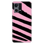 Senada Oppo Reno 7 4G ile Uyumlu Kılıf Resimli Desenli Silikon Pembe Siyah