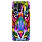 Senada Oppo Reno 7 4G ile Uyumlu Kılıf Resimli Desenli Silikon Retro Aslan