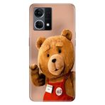 Senada Oppo Reno 7 4G ile Uyumlu Kılıf Resimli Desenli Silikon Teddy