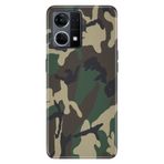 Senada Oppo Reno 7 4G İle Uyumlu Kılıf Silikon Desenli Tam Koruma Resimli Kapak Asker Deseni