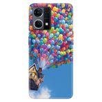 Senada Oppo Reno 7 4G İle Uyumlu Kılıf Silikon Desenli Tam Koruma Resimli Kapak Balonlu Ev