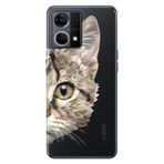 Senada Oppo Reno 7 4G İle Uyumlu Kılıf Silikon Desenli Tam Koruma Resimli Kapak Kedi Prizma