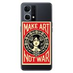 Senada Oppo Reno 7 4G İle Uyumlu Kılıf Silikon Desenli Tam Koruma Resimli Kapak Make Art