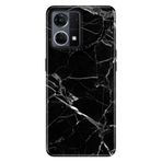 Senada Oppo Reno 7 4G İle Uyumlu Kılıf Silikon Desenli Tam Koruma Resimli Kapak Mermer Siyah