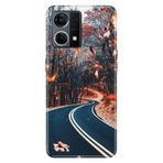 Senada Oppo Reno 7 4G İle Uyumlu Kılıf Silikon Desenli Tam Koruma Resimli Kapak Romantik Yol