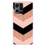 Senada Oppo Reno 7 4G İle Uyumlu Kılıf Silikon Desenli Tam Koruma Resimli Kapak Simli Pullu Mermer