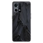 Senada Oppo Reno 7 4G İle Uyumlu Kılıf Silikon Desenli Tam Koruma Resimli Kapak Siyah Beton
