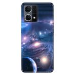 Senada Oppo Reno 7 4G İle Uyumlu Kılıf Silikon Desenli Tam Koruma Resimli Kapak Uzay Boşluğu