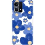 Senada Oppo Reno 7 4g Kılıf Desenli Baskılı Tpu Rubber Kapak Blue Orgin - 001-Renkli