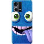 Senada Oppo Reno 7 4g Kılıf Desenli Baskılı Tpu Rubber Kapak Bluemonster - 001-Renkli