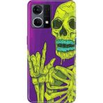 Senada Oppo Reno 7 4g Kılıf Desenli Baskılı Tpu Rubber Kapak Iskelet 111 - 001-Renkli