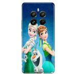 Senada Realme 12 Pro ile Uyumlu Kılıf Resimli Desenli Silikon ElsaAnnaOlaf