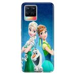 Senada Realme 8 Pro ile Uyumlu Kılıf Resimli Desenli Silikon ElsaAnnaOlaf