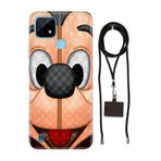 Senada Realme C21 ile Uyumlu Kılıf LC 05Mickey/74111 Desenli Silikon İpli Boyun Askı Aparatı