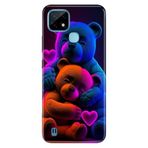 Senada Realme C21 ile Uyumlu Kılıf Resimli Desenli Silikon Bear Love