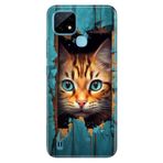 Senada Realme C21 ile Uyumlu Kılıf Resimli Desenli Silikon Cat