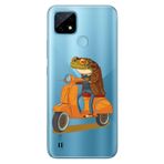 Senada Realme C21 ile Uyumlu Kılıf Resimli Desenli Silikon Gezgin Kurbağa