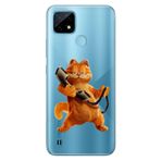 Senada Realme C21 ile Uyumlu Kılıf Resimli Desenli Silikon KarakterGarfield