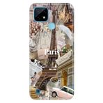 Senada Realme C21 ile Uyumlu Kılıf Resimli Desenli Silikon Paris
