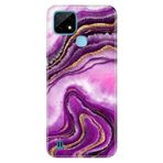Senada Realme C21 ile Uyumlu Kılıf Resimli Desenli Silikon Pembe Ametist